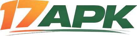 17 apk logo in teal glass style